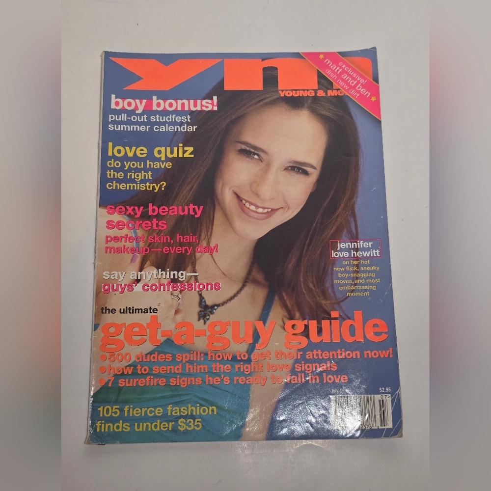 1998 July YM Magazine - JENNIFER LOVE HEWITT Cover - 90s Vintage Y2K Fashion